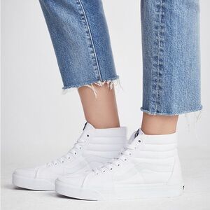 Vans White High Tops - Women’s Size US 8